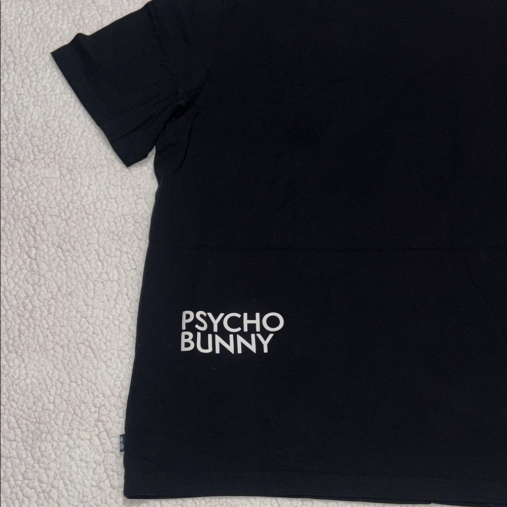Psycho Bunny Black T-Shirt with White Outline Design NWOT - Picture 9 of 10